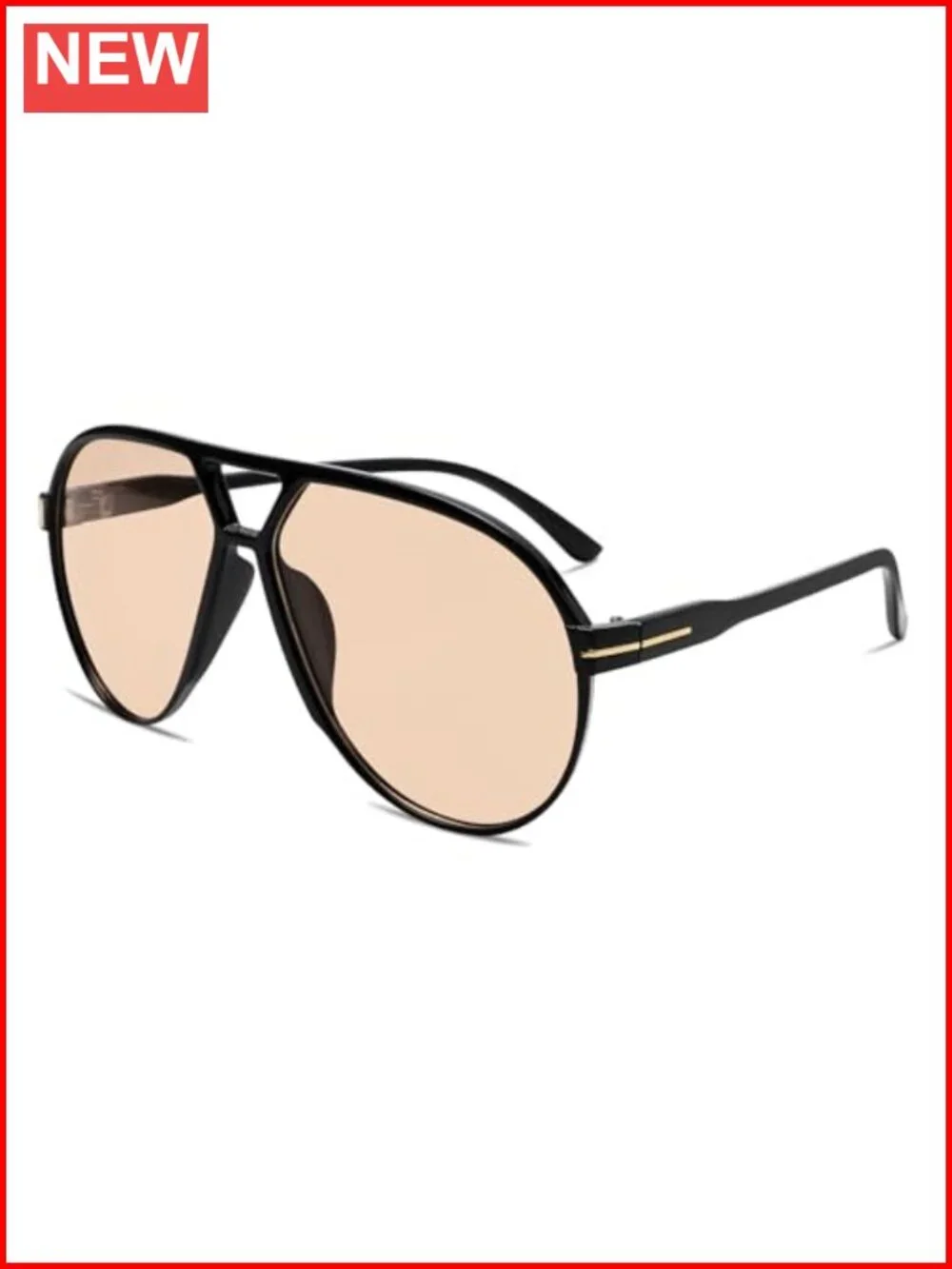 Retro Aviator Sunglasses Oversized Square Vintage Tangle Free Pilot Style UV